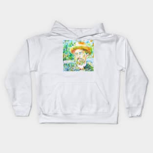 ANTON CHEKHOV - watercolor portrait.1 Kids Hoodie